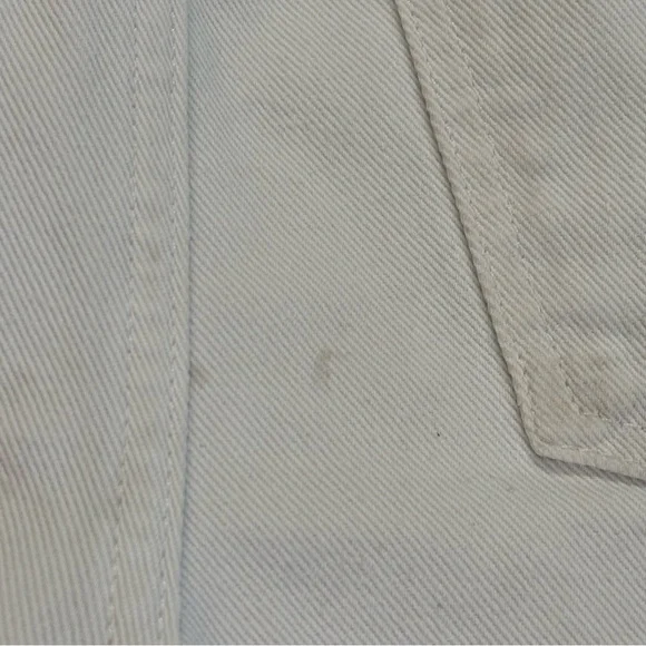 Madewell White Relaxed Denim Shorts - size 25 - Picture 7 of 10